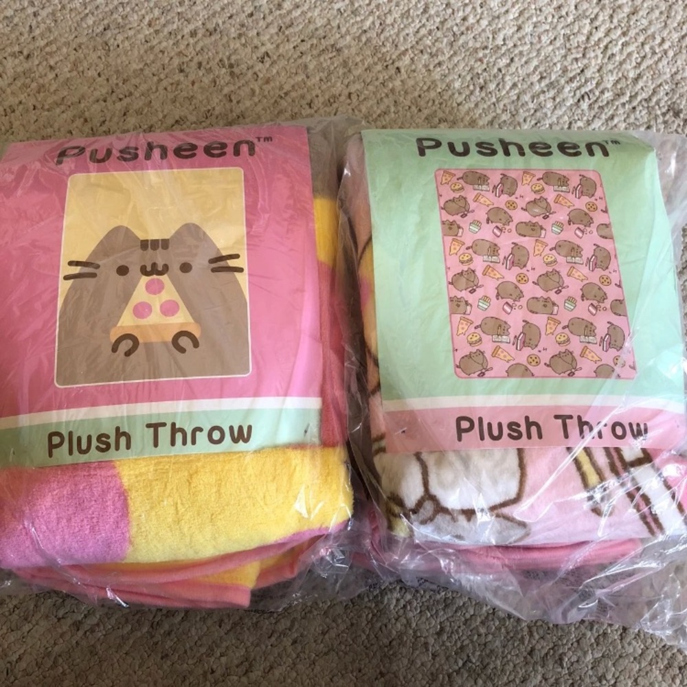 New 2 Authentic Pusheen Plush Throws